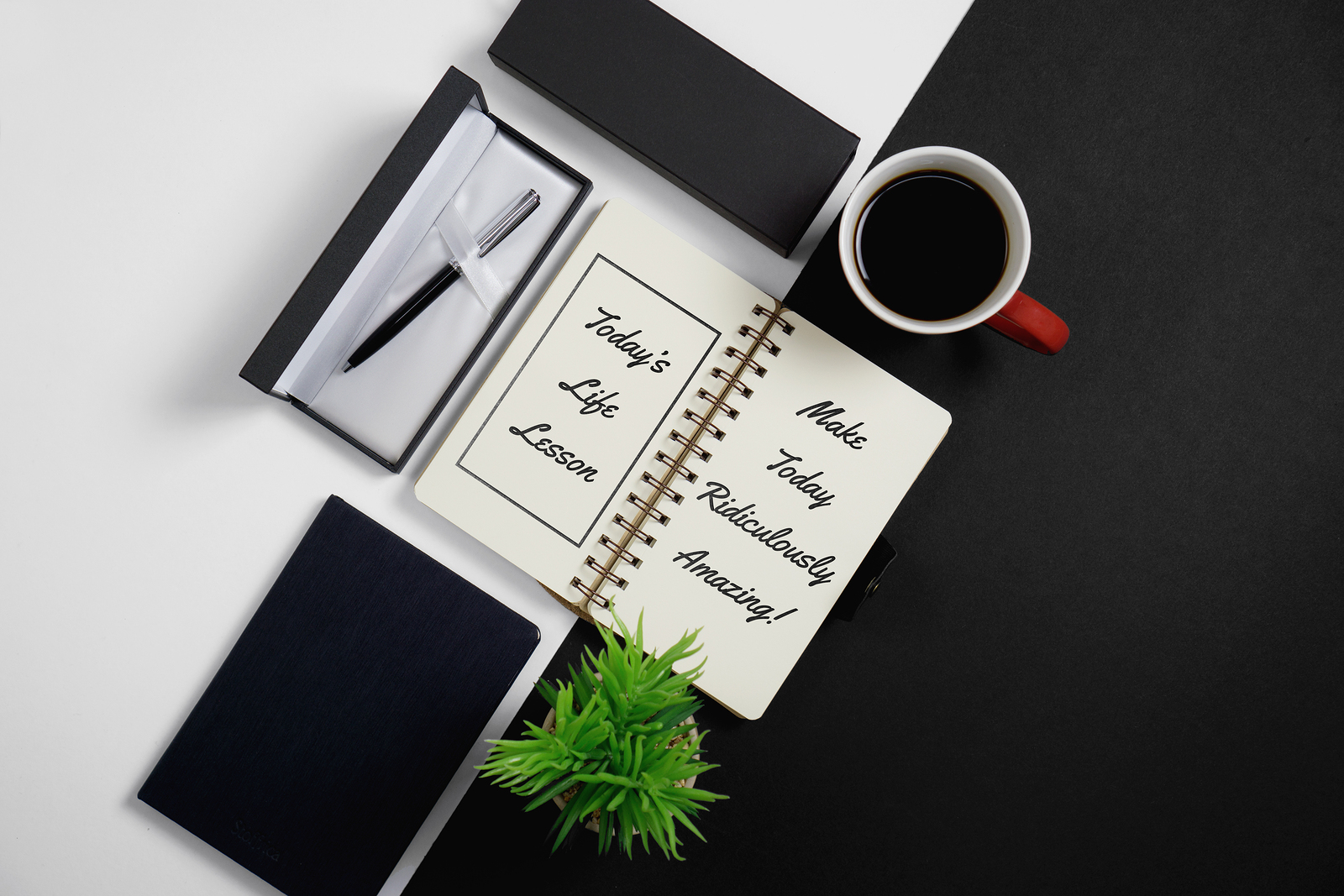 Notebook Inspirational Quotes With Pen